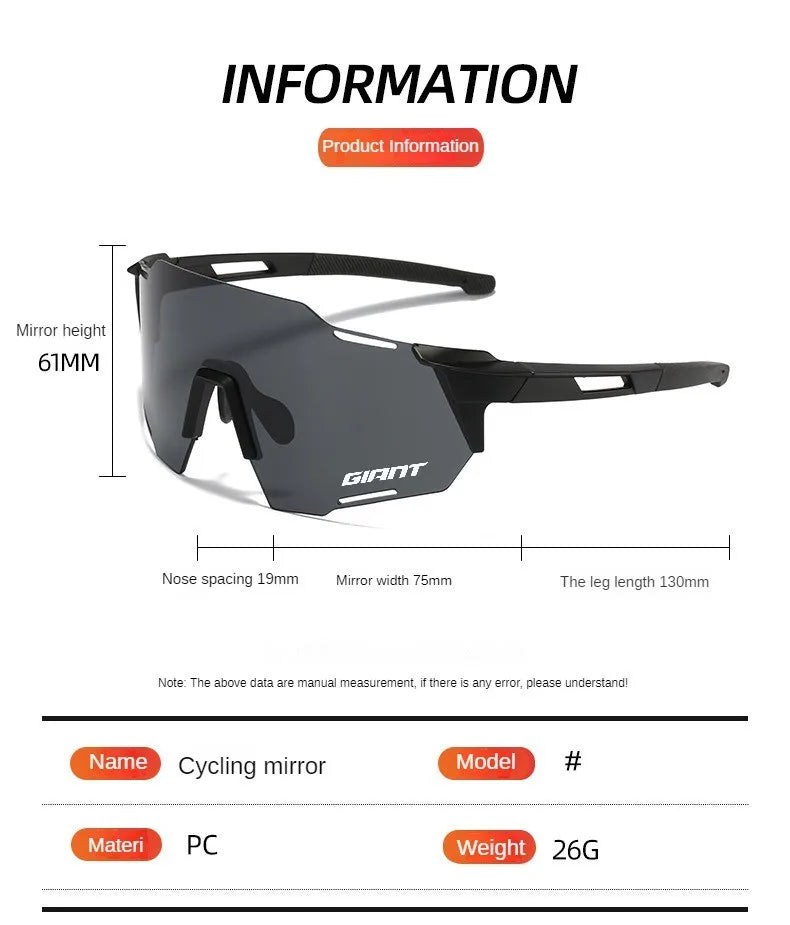 Giant cycling sunglasses Women Men Sports Glasses Riding Eyewear Mountain Bike Road Bicycle Outdoor Lenses With Case