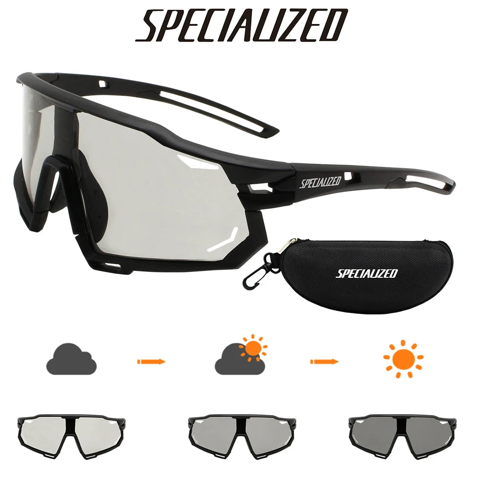 Photochromic Sports Sunglasses Mens Women Baseball Sunglasses Biking Cycling Sunglasses for Teens UV400 Protection