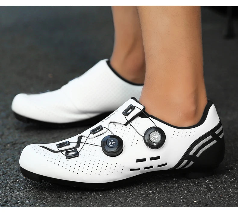 Speed Cycling Sneakers Road Bike Shoes Men Women Sports Route Cycling Shoes Self-locking Racing Bicycle Cleats Shoes for Shimano
