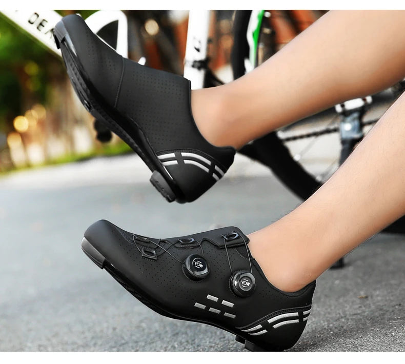 Speed Cycling Sneakers Road Bike Shoes Men Women Sports Route Cycling Shoes Self-locking Racing Bicycle Cleats Shoes for Shimano