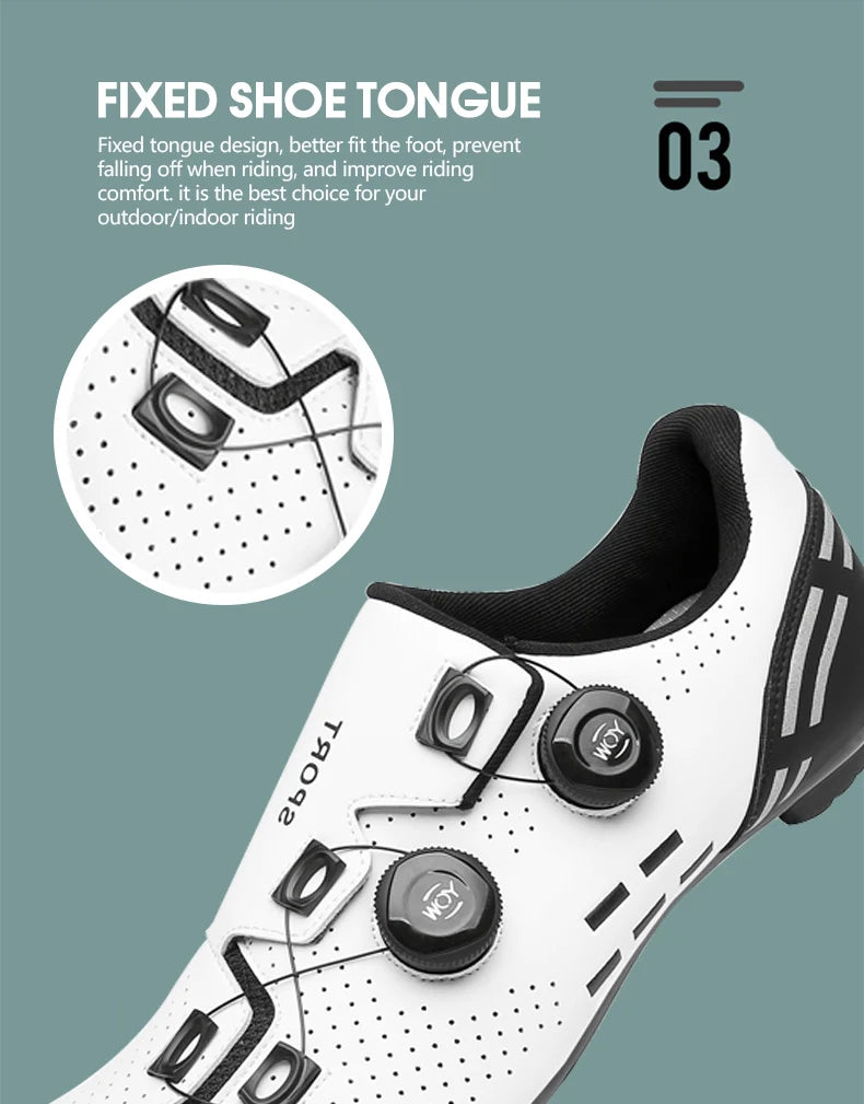 Speed Cycling Sneakers Road Bike Shoes Men Women Sports Route Cycling Shoes Self-locking Racing Bicycle Cleats Shoes for Shimano