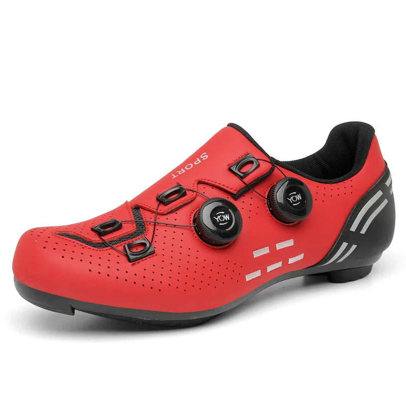 Speed Cycling Sneakers Road Bike Shoes Men Women Sports Route Cycling Shoes Self-locking Racing Bicycle Cleats Shoes for Shimano