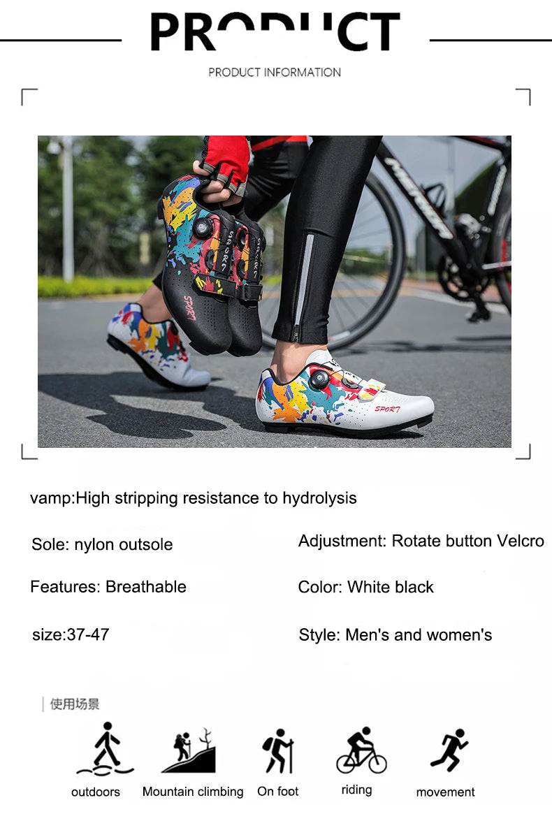 Cycling Sneaker s Men Carbon Sports Speed Bike Shoes Women Mountain Racing Flat Road Cycling Footwear