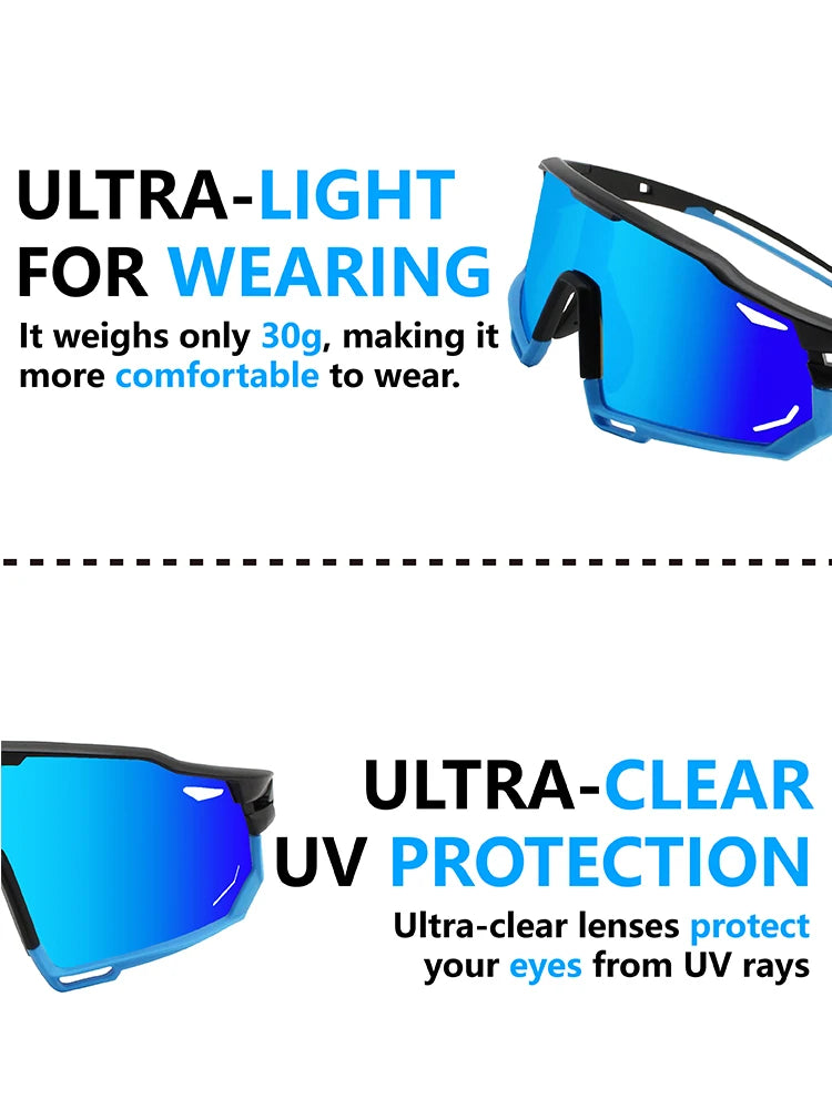 Photochromic Sports Sunglasses Mens Women Baseball Sunglasses Biking Cycling Sunglasses for Teens UV400 Protection