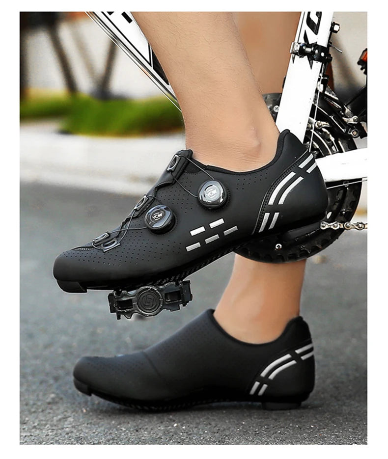 Speed Cycling Sneakers Road Bike Shoes Men Women Sports Route Cycling Shoes Self-locking Racing Bicycle Cleats Shoes for Shimano