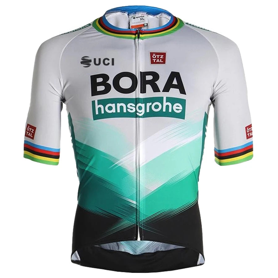 Men's Cycling Clothing Uniform Man Jersey Pro Team 2023 UCI BORA Bike Mtb Clothes Suit Complete Outfit Male Pants Blouse Bib Set