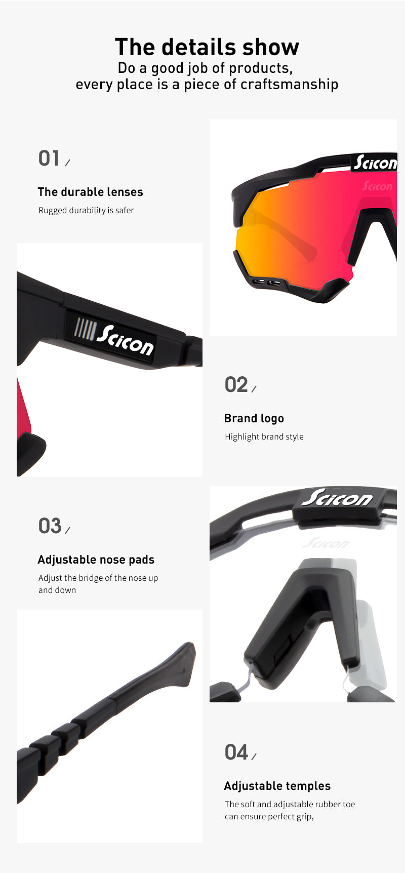 SCICON Polarized Cycling Glasses Mountain Bicycle Glasses Road Bike Cycling Eyewear Men Women Outdoor Sports Cycling Sunglasses