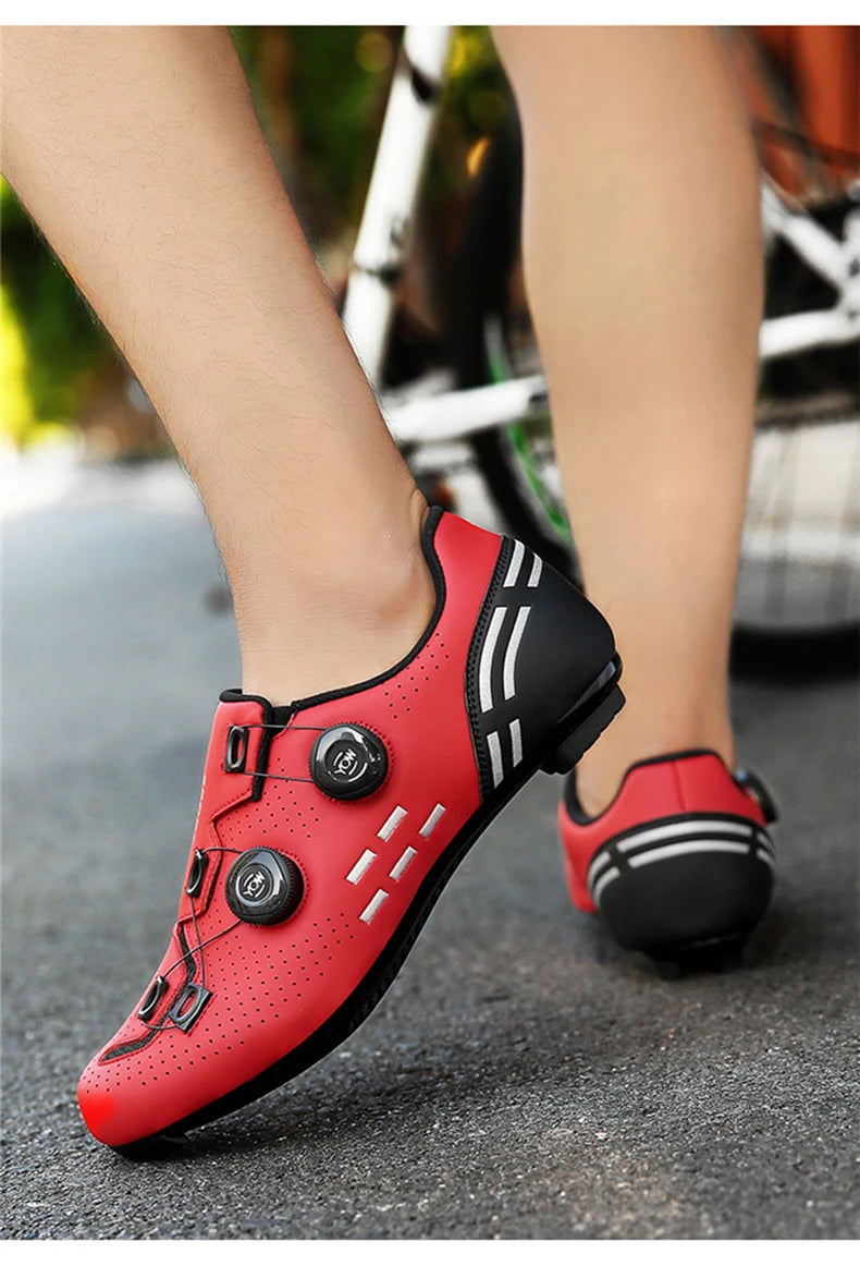 Speed Cycling Sneakers Road Bike Shoes Men Women Sports Route Cycling Shoes Self-locking Racing Bicycle Cleats Shoes for Shimano