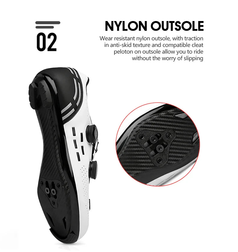 Speed Cycling Sneakers Road Bike Shoes Men Women Sports Route Cycling Shoes Self-locking Racing Bicycle Cleats Shoes for Shimano