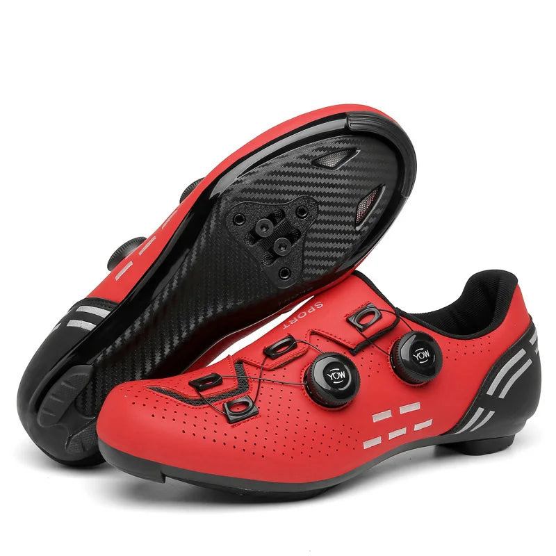 Speed Cycling Sneakers Road Bike Shoes Men Women Sports Route Cycling Shoes Self-locking Racing Bicycle Cleats Shoes for Shimano