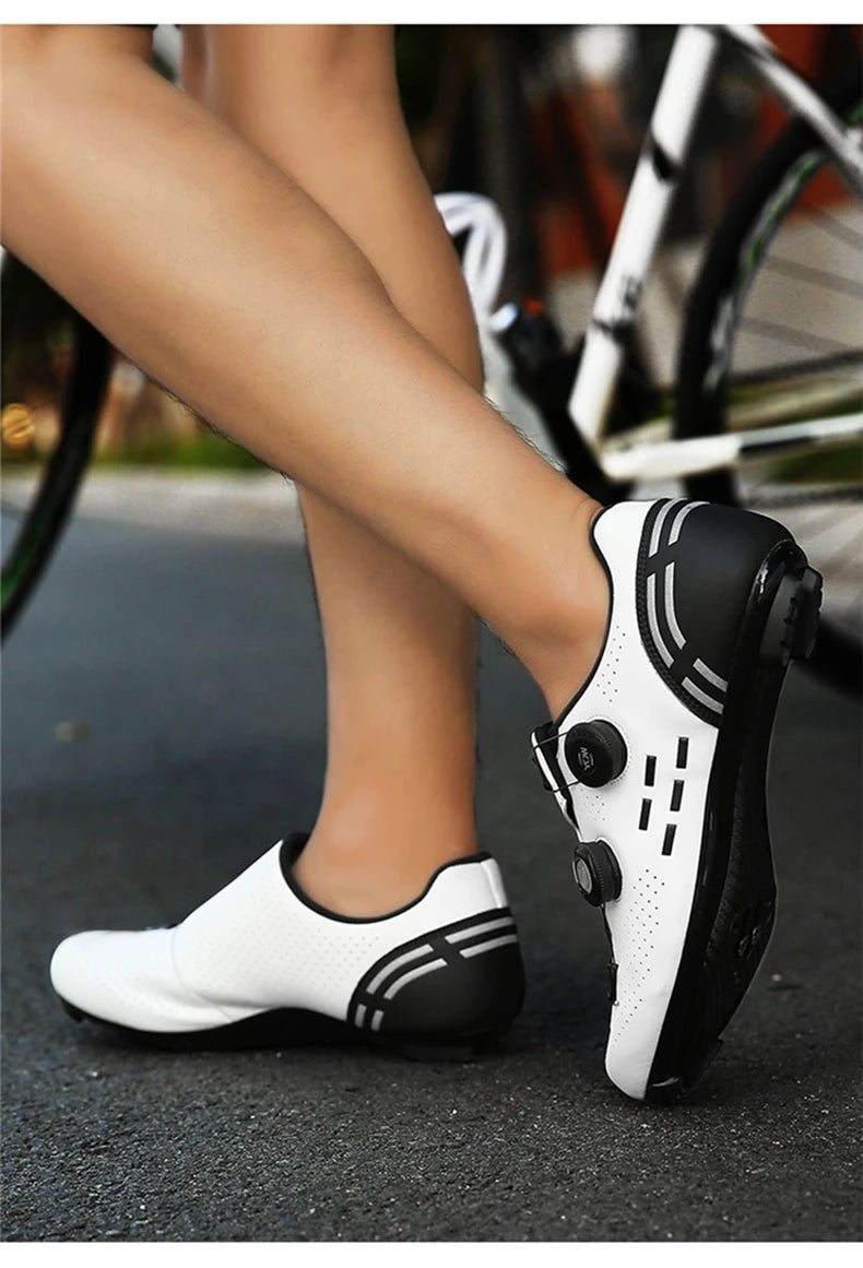 Speed Cycling Sneakers Road Bike Shoes Men Women Sports Route Cycling Shoes Self-locking Racing Bicycle Cleats Shoes for Shimano
